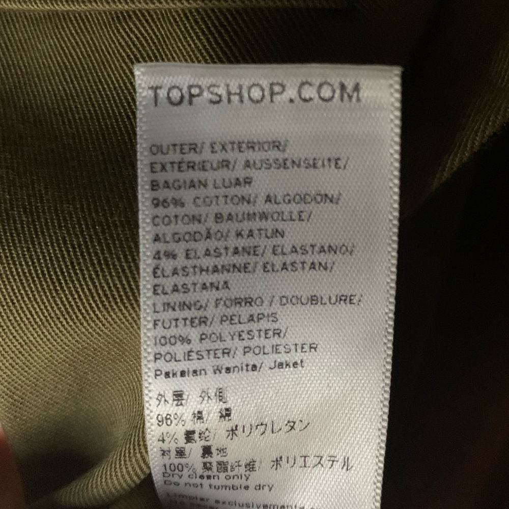 TOPSHOP tan belted classic trench coat size 4 - Picture 4 of 4